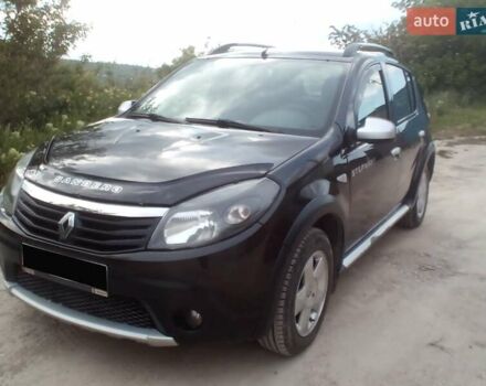 Черный Рено Сандеро, объемом двигателя 1.6 л и пробегом 222 тыс. км за 5900 $, фото 1 на Automoto.ua