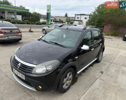Черный Рено Сандеро, объемом двигателя 1.6 л и пробегом 125 тыс. км за 4800 $, фото 1 на Automoto.ua