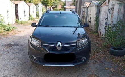 Черный Рено Сандеро, объемом двигателя 1.6 л и пробегом 188 тыс. км за 6300 $, фото 1 на Automoto.ua