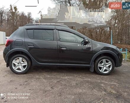 Черный Рено Сандеро, объемом двигателя 1.6 л и пробегом 48 тыс. км за 8500 $, фото 1 на Automoto.ua