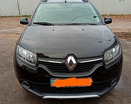 Черный Рено Сандеро, объемом двигателя 1.6 л и пробегом 48 тыс. км за 8500 $, фото 1 на Automoto.ua
