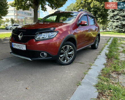 Червоний Рено Сандеро, об'ємом двигуна 1.6 л та пробігом 133 тис. км за 9150 $, фото 12 на Automoto.ua