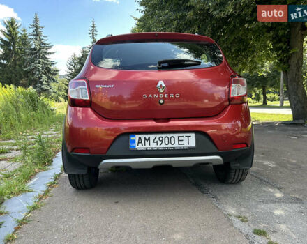 Червоний Рено Сандеро, об'ємом двигуна 1.6 л та пробігом 133 тис. км за 9150 $, фото 7 на Automoto.ua