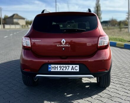 Красный Рено Сандеро, объемом двигателя 1.6 л и пробегом 84 тыс. км за 10900 $, фото 6 на Automoto.ua