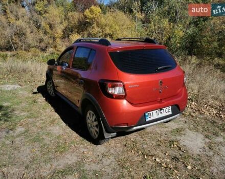 Рено Сандеро 2015 в Полтаве на Automoto.ua Красный Рено Сандеро, объемом двигателя 1.6 л и пробегом 88 тыс. км за 8500 $, фото 13 на Automoto.ua