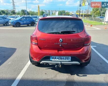 Красный Рено Сандеро, объемом двигателя 0.9 л и пробегом 90 тыс. км за 12000 $, фото 5 на Automoto.ua