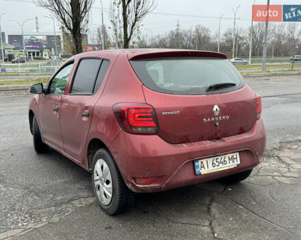 Красный Рено Сандеро, объемом двигателя 1 л и пробегом 80 тыс. км за 6200 $, фото 2 на Automoto.ua