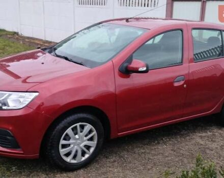 Красный Рено Сандеро, объемом двигателя 0.9 л и пробегом 48 тыс. км за 9678 $, фото 1 на Automoto.ua