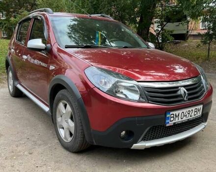 Красный Рено Сандеро, объемом двигателя 1.6 л и пробегом 96 тыс. км за 6500 $, фото 1 на Automoto.ua