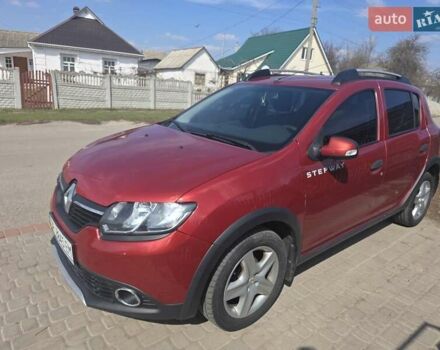 Красный Рено Сандеро, объемом двигателя 1.5 л и пробегом 177 тыс. км за 9500 $, фото 1 на Automoto.ua