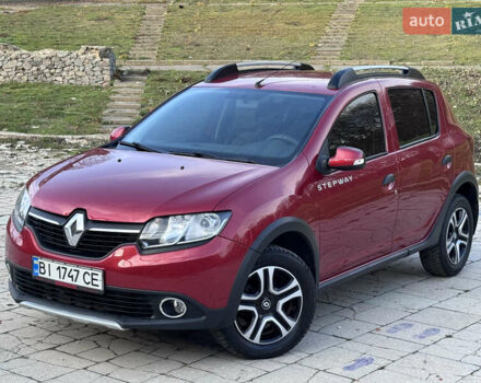 Красный Рено Сандеро, объемом двигателя 1.6 л и пробегом 88 тыс. км за 8799 $, фото 1 на Automoto.ua