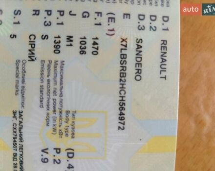 Сірий Рено Сандеро, об'ємом двигуна 1.39 л та пробігом 179 тис. км за 5200 $, фото 2 на Automoto.ua