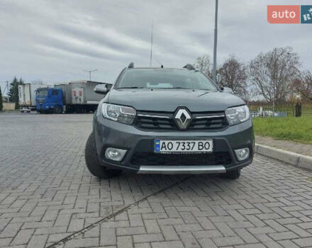 Серый Рено Сандеро, объемом двигателя 0.9 л и пробегом 55 тыс. км за 8950 $, фото 1 на Automoto.ua