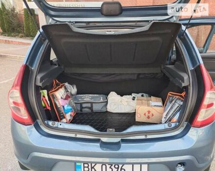 Синий Рено Сандеро, объемом двигателя 1.39 л и пробегом 261 тыс. км за 5200 $, фото 9 на Automoto.ua