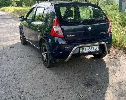 Синий Рено Сандеро, объемом двигателя 1.4 л и пробегом 280 тыс. км за 3400 $, фото 1 на Automoto.ua
