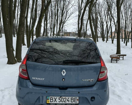 Синий Рено Сандеро, объемом двигателя 1.39 л и пробегом 243 тыс. км за 3650 $, фото 3 на Automoto.ua
