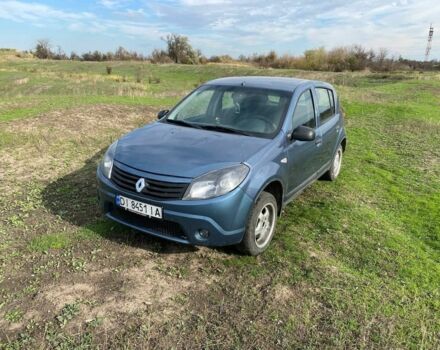 Синий Рено Сандеро, объемом двигателя 1.4 л и пробегом 123 тыс. км за 3999 $, фото 4 на Automoto.ua