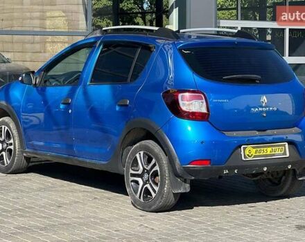 Синий Рено Сандеро, объемом двигателя 1.46 л и пробегом 188 тыс. км за 7900 $, фото 3 на Automoto.ua