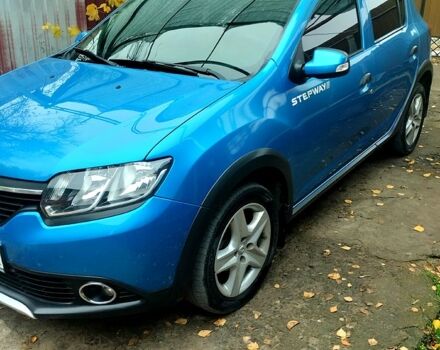 Синий Рено Сандеро, объемом двигателя 1.5 л и пробегом 107 тыс. км за 7900 $, фото 3 на Automoto.ua