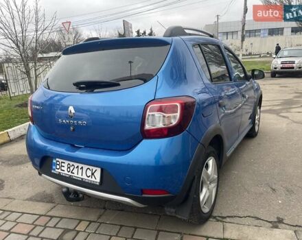Синий Рено Сандеро, объемом двигателя 1.46 л и пробегом 169 тыс. км за 7600 $, фото 4 на Automoto.ua