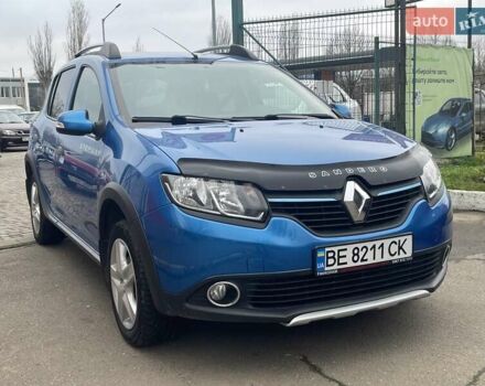 Синий Рено Сандеро, объемом двигателя 1.46 л и пробегом 169 тыс. км за 7600 $, фото 2 на Automoto.ua
