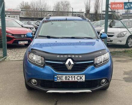 Синий Рено Сандеро, объемом двигателя 1.46 л и пробегом 169 тыс. км за 7600 $, фото 1 на Automoto.ua