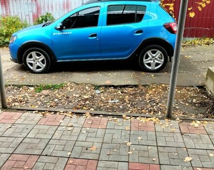 Синий Рено Сандеро, объемом двигателя 1.5 л и пробегом 107 тыс. км за 7900 $, фото 2 на Automoto.ua