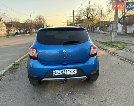 Синий Рено Сандеро, объемом двигателя 1.46 л и пробегом 169 тыс. км за 7400 $, фото 5 на Automoto.ua