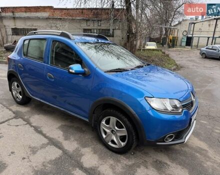 Синий Рено Сандеро, объемом двигателя 1.46 л и пробегом 150 тыс. км за 7500 $, фото 3 на Automoto.ua