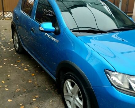 Синий Рено Сандеро, объемом двигателя 1.5 л и пробегом 107 тыс. км за 7900 $, фото 4 на Automoto.ua