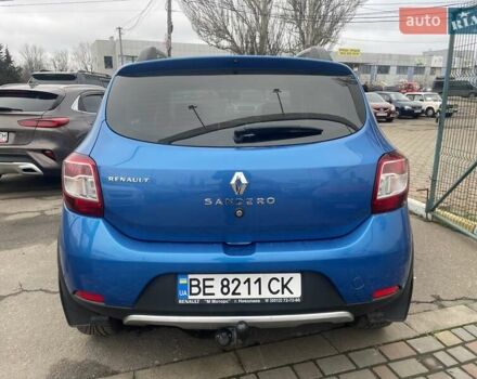 Синий Рено Сандеро, объемом двигателя 1.46 л и пробегом 169 тыс. км за 7600 $, фото 3 на Automoto.ua