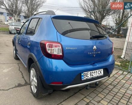 Синий Рено Сандеро, объемом двигателя 1.46 л и пробегом 169 тыс. км за 7600 $, фото 5 на Automoto.ua