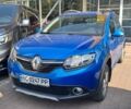 Синий Рено Сандеро, объемом двигателя 1.6 л и пробегом 103 тыс. км за 9500 $, фото 1 на Automoto.ua