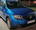 Синий Рено Сандеро, объемом двигателя 1.6 л и пробегом 105 тыс. км за 10500 $, фото 1 на Automoto.ua