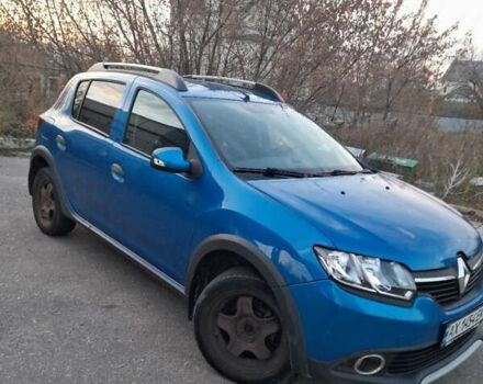 Синий Рено Сандеро, объемом двигателя 1.6 л и пробегом 156 тыс. км за 8500 $, фото 1 на Automoto.ua