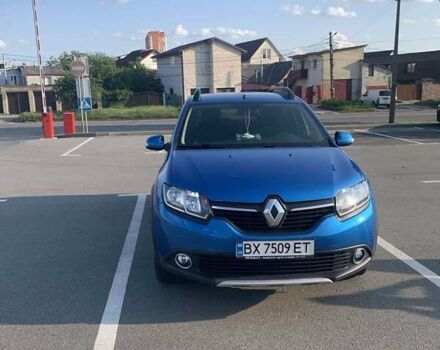 Синій Рено Сандеро, об'ємом двигуна 0.9 л та пробігом 112 тис. км за 8400 $, фото 1 на Automoto.ua