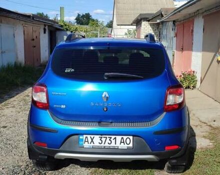 Синий Рено Сандеро, объемом двигателя 1.46 л и пробегом 92 тыс. км за 8300 $, фото 2 на Automoto.ua