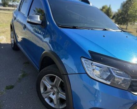 Синий Рено Сандеро, объемом двигателя 1.46 л и пробегом 150 тыс. км за 9700 $, фото 2 на Automoto.ua