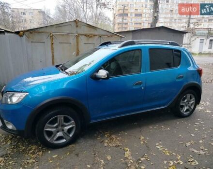 Синий Рено Сандеро, объемом двигателя 0.9 л и пробегом 100 тыс. км за 8700 $, фото 14 на Automoto.ua