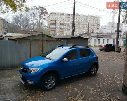 Синий Рено Сандеро, объемом двигателя 0.9 л и пробегом 100 тыс. км за 8700 $, фото 5 на Automoto.ua