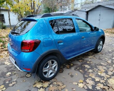 Синий Рено Сандеро, объемом двигателя 0.9 л и пробегом 98 тыс. км за 9000 $, фото 12 на Automoto.ua