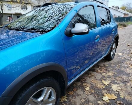 Синий Рено Сандеро, объемом двигателя 0.9 л и пробегом 98 тыс. км за 9000 $, фото 15 на Automoto.ua