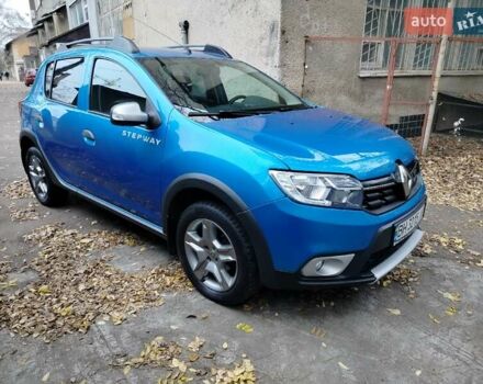 Синий Рено Сандеро, объемом двигателя 0.9 л и пробегом 100 тыс. км за 8700 $, фото 13 на Automoto.ua