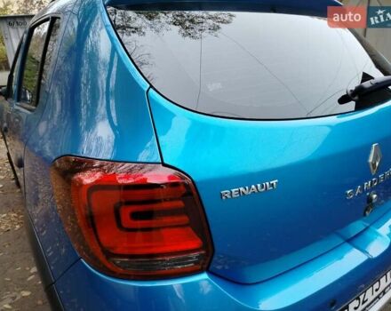 Синий Рено Сандеро, объемом двигателя 0.9 л и пробегом 100 тыс. км за 8700 $, фото 12 на Automoto.ua