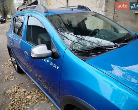 Синий Рено Сандеро, объемом двигателя 0.9 л и пробегом 100 тыс. км за 8700 $, фото 7 на Automoto.ua