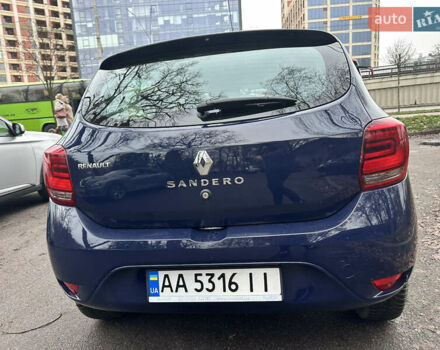 Синий Рено Сандеро, объемом двигателя 1.46 л и пробегом 105 тыс. км за 8300 $, фото 4 на Automoto.ua