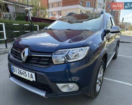 Синий Рено Сандеро, объемом двигателя 1.5 л и пробегом 158 тыс. км за 10500 $, фото 1 на Automoto.ua