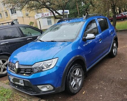 Синий Рено Сандеро, объемом двигателя 1 л и пробегом 75 тыс. км за 250 $, фото 1 на Automoto.ua