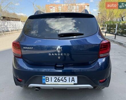 Синий Рено Сандеро, объемом двигателя 1.5 л и пробегом 158 тыс. км за 10500 $, фото 7 на Automoto.ua