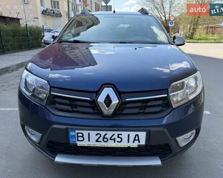 Синий Рено Сандеро, объемом двигателя 1.5 л и пробегом 158 тыс. км за 10500 $, фото 2 на Automoto.ua